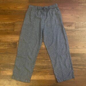 Time and Tru Drawstring Pants Womens  Blue & Gray Stripe Size XXXL 22